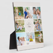 Papa We Liebe Sie 8 Foto Collage Cream Plaque Fotoplatte (Seite)