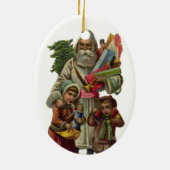 Papa Weihnachten Keramik Ornament (Hinten)