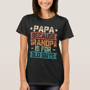 Papa weil Opa ist für alte Typ Vintage Sonne T-Shirt