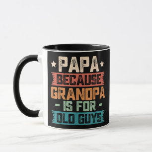 Papa weil Opa ist für alte Typ Vintage Sonne Tasse