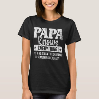 Papa weiß alles, was der Vater zu begehen hat T-Shirt