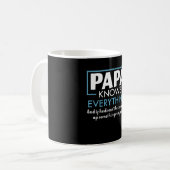 Papa weiß, dass alles nicht machen schnell weiß kaffeetasse (Vorderseite Links)