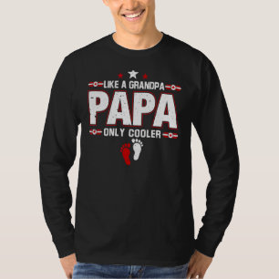 Papa wie ein Großvater nur Cooler Männer Vintage D T-Shirt