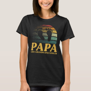 Papa wie ein Großvater nur Cooler Männer Vintage D T-Shirt
