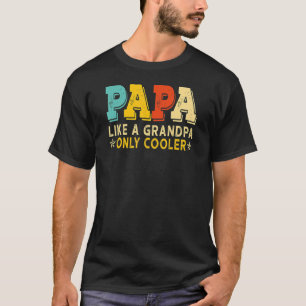 Papa wie ein Großvater nur Cooler Vintager Vater V T-Shirt