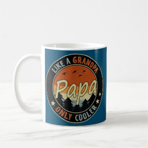 Papa wie ein Opa, nur cooler Vintage Retro Kaffeetasse