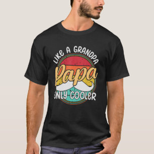 Papa wie Opa Nur Cooler Vintager Väter Da T-Shirt