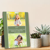 Papa Wir Liebe Sie Gedicht 2 Foto Grün und Grau Fotoplatte