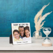 Papa Wir Liebe Sie Vatertag Foto Fotoplatte (InSitu)