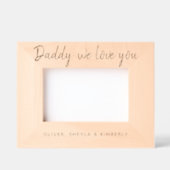 Papa, wir Liebe Sie Vatertag Foto Geätzte Rahmen (Vorderseite)