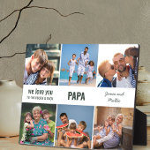 Papa Wir Liebe Sie zum Rough and Back 6 Foto Fotoplatte