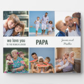 Papa Wir Liebe Sie zum Rough and Back 6 Foto Fotoplatte (Vorderseite)