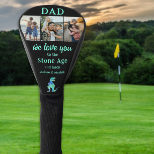 Papa wir lieben dich 3 Foto-Collage Golf Headcover