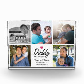Papa wir lieben dich Skript Vater 5 Benutzerdefini Fotoblock (Vorderseite)