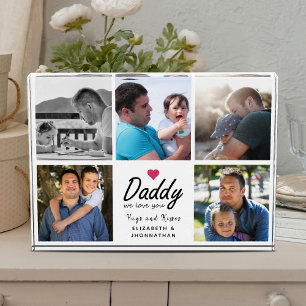 Papa wir lieben dich Skript Vater 5 Benutzerdefini Fotoblock