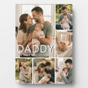 Papa, wir lieben dich so sehr, individuelle Foto-C Fotoplatte