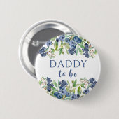 Papa wird Duschknopf für Heidelbeeren Button (Vorne & Hinten)