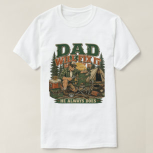 Papa wird es reparieren, er schafft es immer Lusti T-Shirt