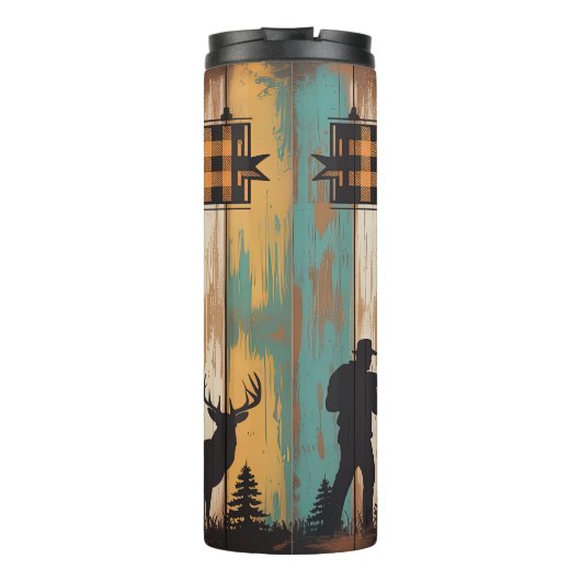 Papa Wolf-Legende, der Mythos des Mannes stark, ro Thermosbecher (Rückseite)