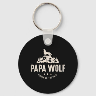 Papa Wolf Vatertag Vater Daddy Süßes Tier Familie Schlüsselanhänger
