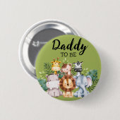 Papa | Woodland Creatures Babydusche Button (Vorne & Hinten)
