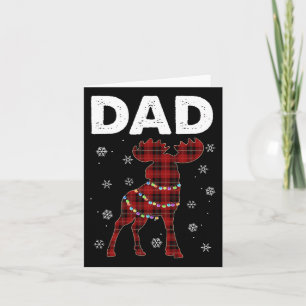 Papa X-mas Elch Weihnachtsmann Familie passende Sc Karte