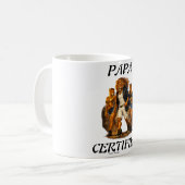 Papa Zertifiziert Kaffeetasse (Vorderseite Links)