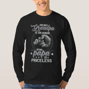 Papa zu sein ist unbezahlbar Vatertag für Opa T-Shirt