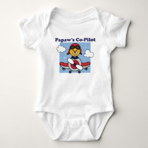 Papaas kleiner Co-Pilot - Niedliches Flugzeug Baby Strampler