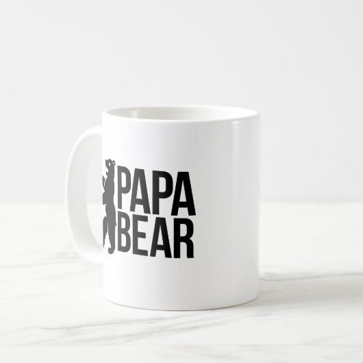 Papabär Kaffeetasse (Vorderseite Links)