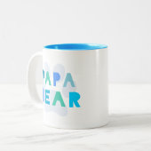 Papabär Zweifarbige Tasse (Vorderseite Links)