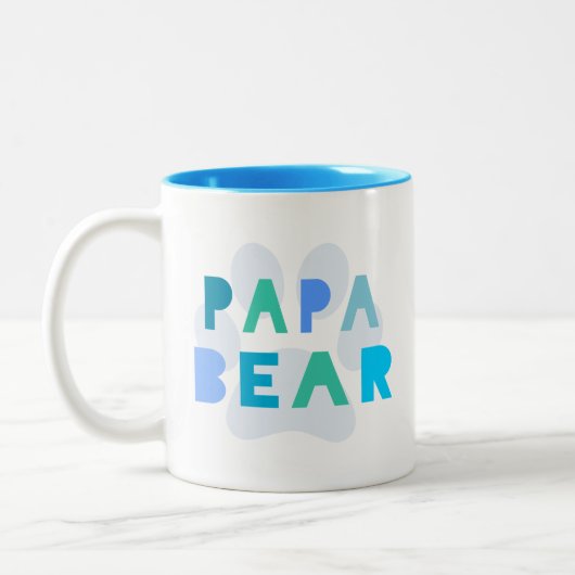 Papabär Zweifarbige Tasse (Links)