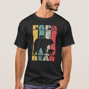 Papabear Baby Neugeborene Bear Twin Family Daddy P T-Shirt