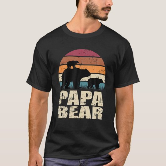 Papabear Bear Twin Neu geborenes Bear Baby - Famil T-Shirt (Vorderseite)
