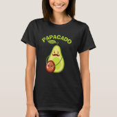 Papacado Avocado Vater für Schwangerschaftsankündi T-Shirt (Vorderseite)