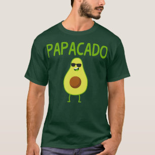 Papacado Funny Avocado Vater Fathers Day Geschenk T-Shirt