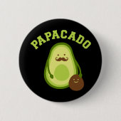 Papacado lustiges Geschenk neue Papa oder Papa Ank Button (Vorderseite)