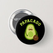 Papacado lustiges Geschenk neue Papa oder Papa Ank Button (Vorne & Hinten)