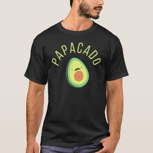 Papacado und Avocado Vater mit Kind T-Shirt (Vorderseite)
