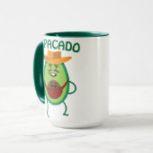Papacado Vater Avocado Niedlich Baby Funny Papa Tasse (Vorderseite Links)