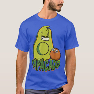 Papacado Vater Daddy Pflanze Grünes Vegetarisches T-Shirt