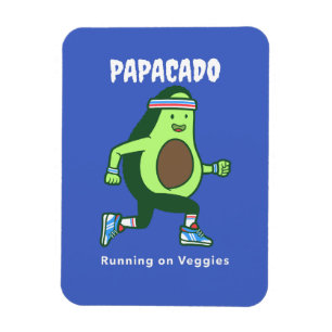 Papacado Vegan Lifestyle Vatertag Magnet