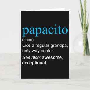 Papacito Definition Substantiv Wie ein cooler Opa Karte