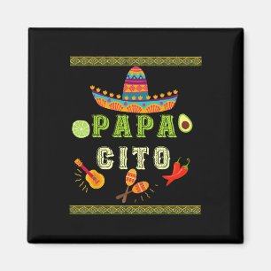 Papacito Family Cinco De Mayo T-Shirt Mexikanische Magnet