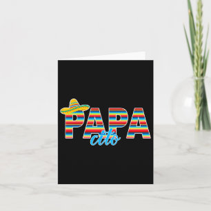 Papacito Serape Mexican Sombrero Cinco De Mayo Karte
