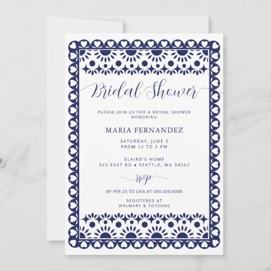 Papado Picado Boho Brautparty Einladung (Vorderseite)