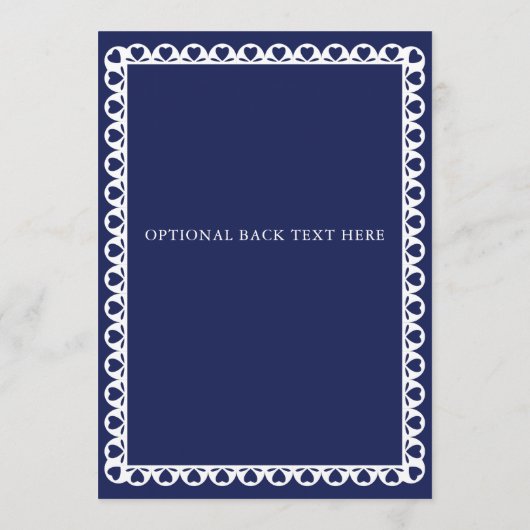 Papado Picado Boho Brautparty Menükarte (Rückseite)