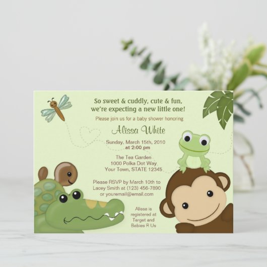 Papagayo Einladung (Stehend Vorderseite)