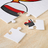 Papagei als Basketballspieler mit Basketball Puzzle (Seite)