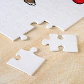 Papagei als Hiker mit Rucksack Puzzle (Seite)